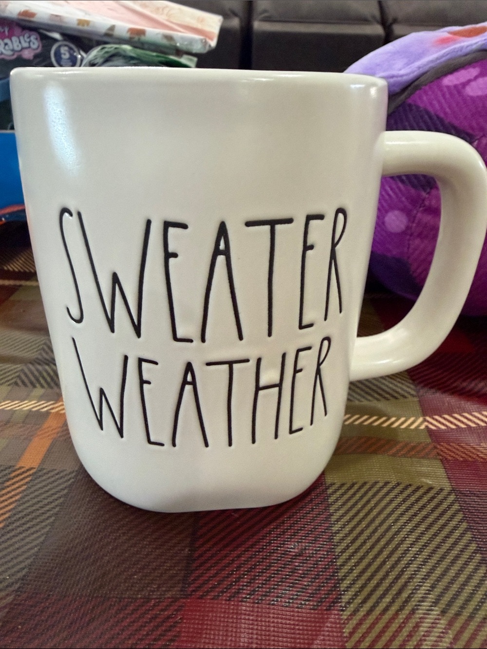 NWOT Rae Dunn Mug-Sweater Weather - Picture 1 of 3
